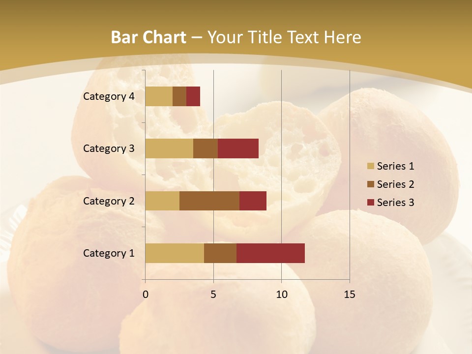 A Plate Of Bread And Butter On A Table PowerPoint Template