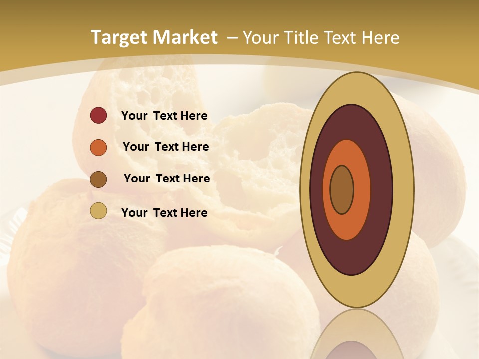 A Plate Of Bread And Butter On A Table PowerPoint Template