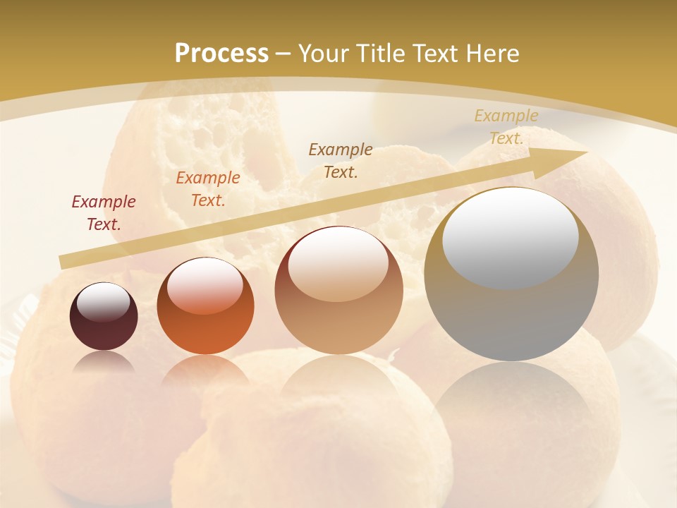 A Plate Of Bread And Butter On A Table PowerPoint Template
