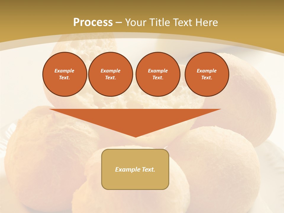 A Plate Of Bread And Butter On A Table PowerPoint Template