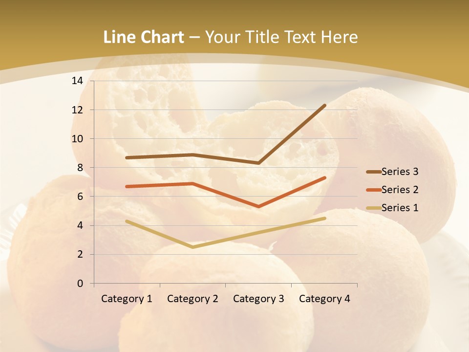 A Plate Of Bread And Butter On A Table PowerPoint Template