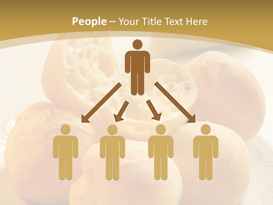 A Plate Of Bread And Butter On A Table PowerPoint Template