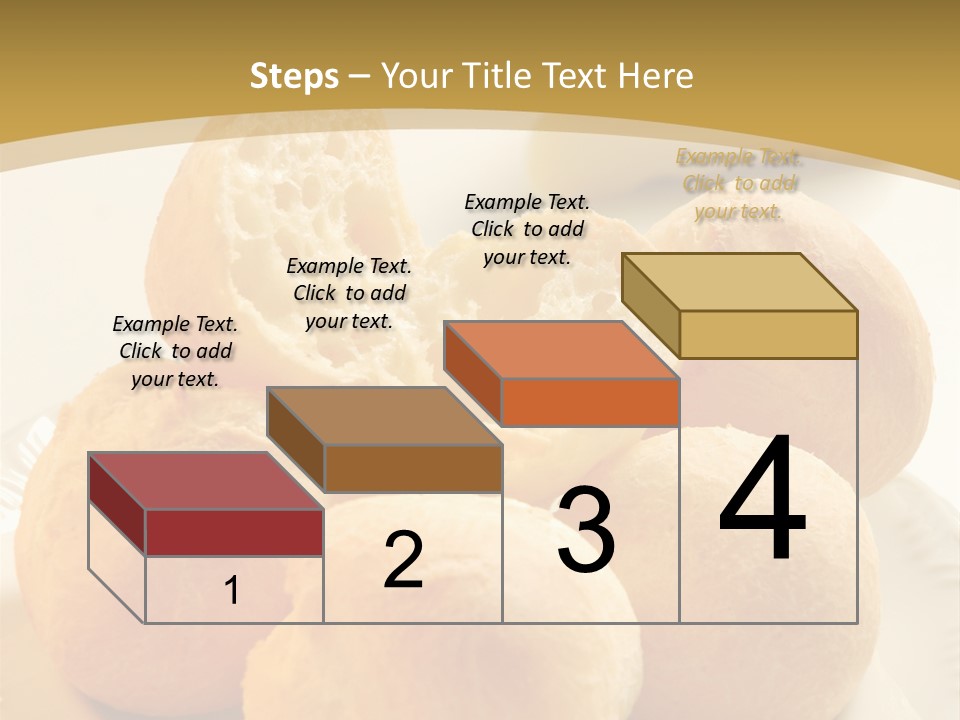 A Plate Of Bread And Butter On A Table PowerPoint Template