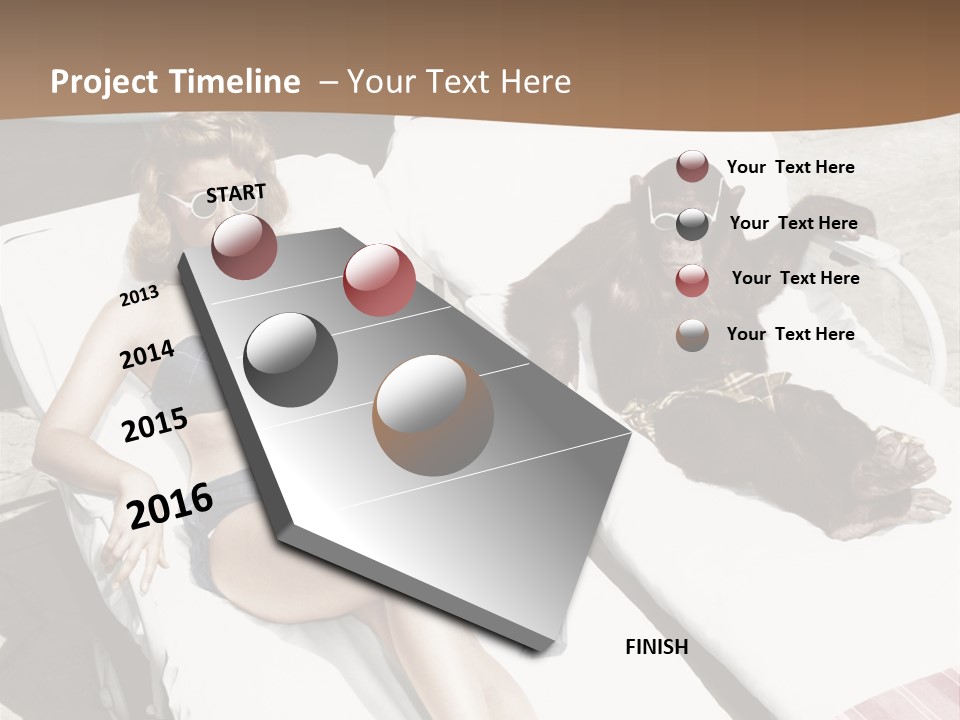 Years Bygone Era Funny PowerPoint Template