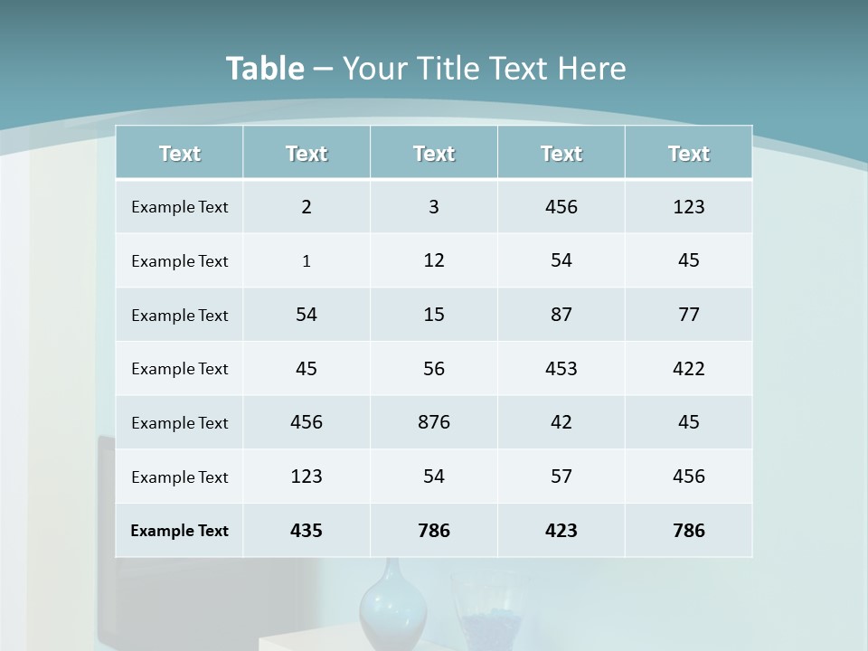 Lighting Equipment Contemporary Furniture PowerPoint Template