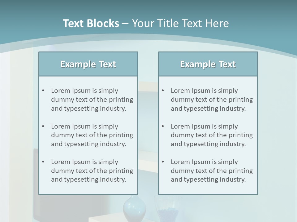 Lighting Equipment Contemporary Furniture PowerPoint Template