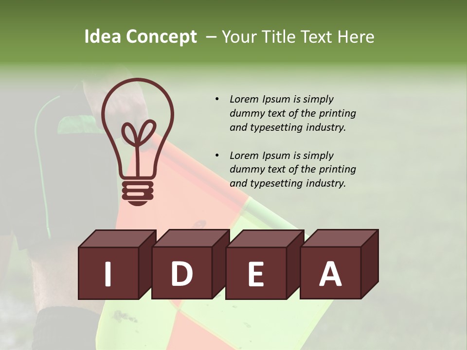 Action Game Soccer PowerPoint Template