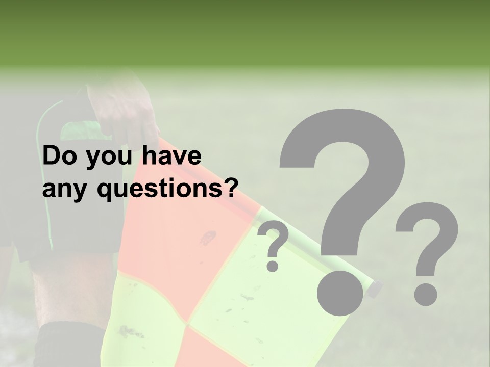 Action Game Soccer PowerPoint Template