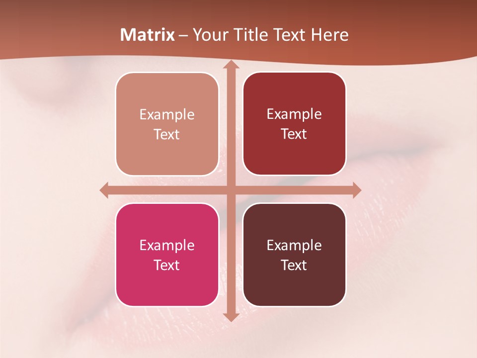 Skincare Lipstick Blush PowerPoint Template