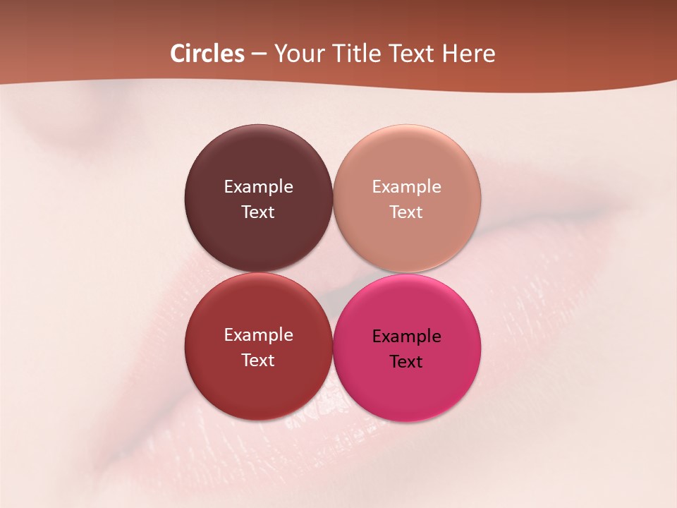 Skincare Lipstick Blush PowerPoint Template