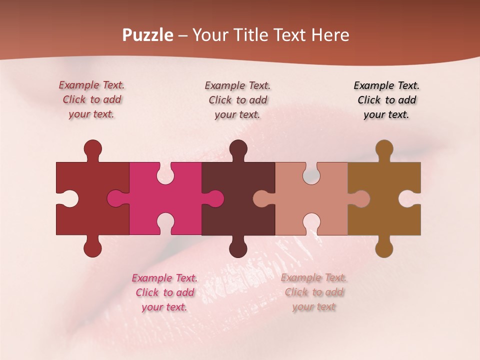 Skincare Lipstick Blush PowerPoint Template