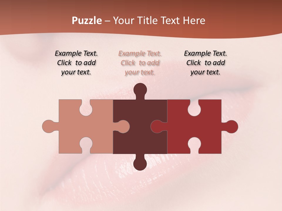 Skincare Lipstick Blush PowerPoint Template