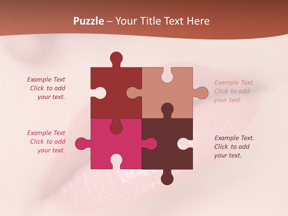 Skincare Lipstick Blush PowerPoint Template