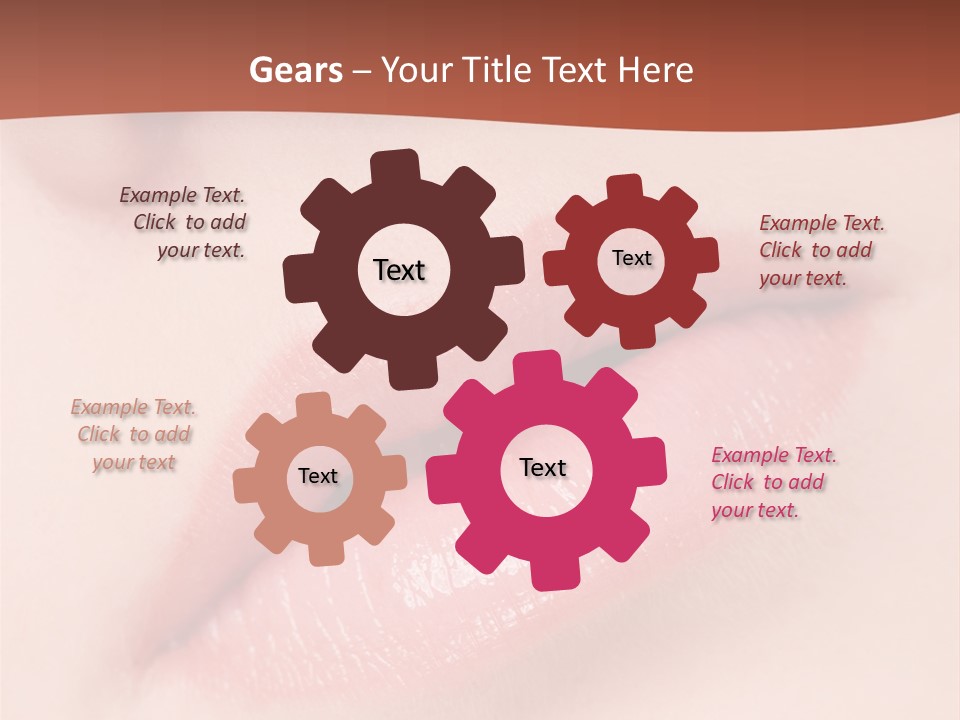 Skincare Lipstick Blush PowerPoint Template