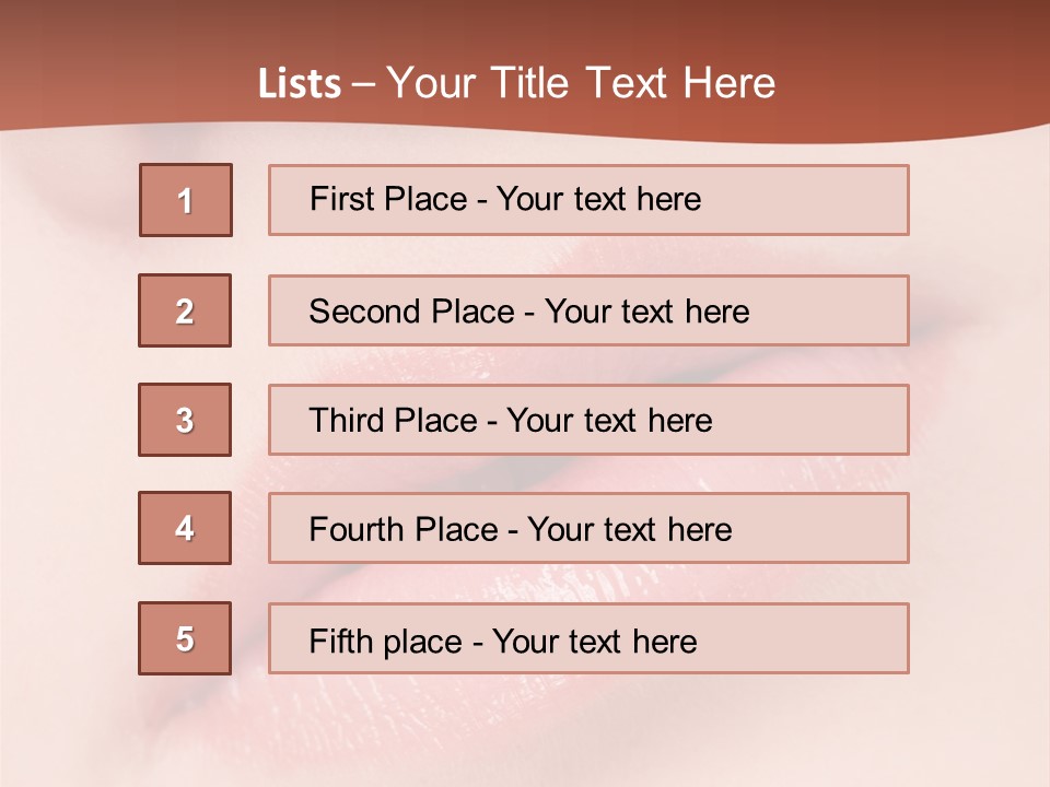 Skincare Lipstick Blush PowerPoint Template