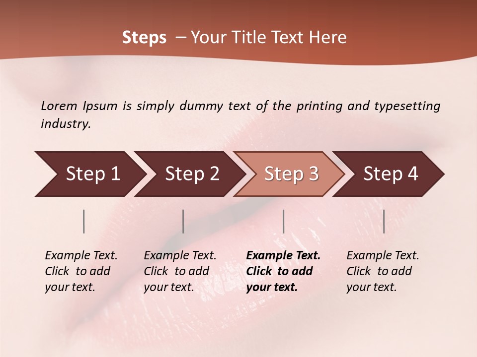 Skincare Lipstick Blush PowerPoint Template