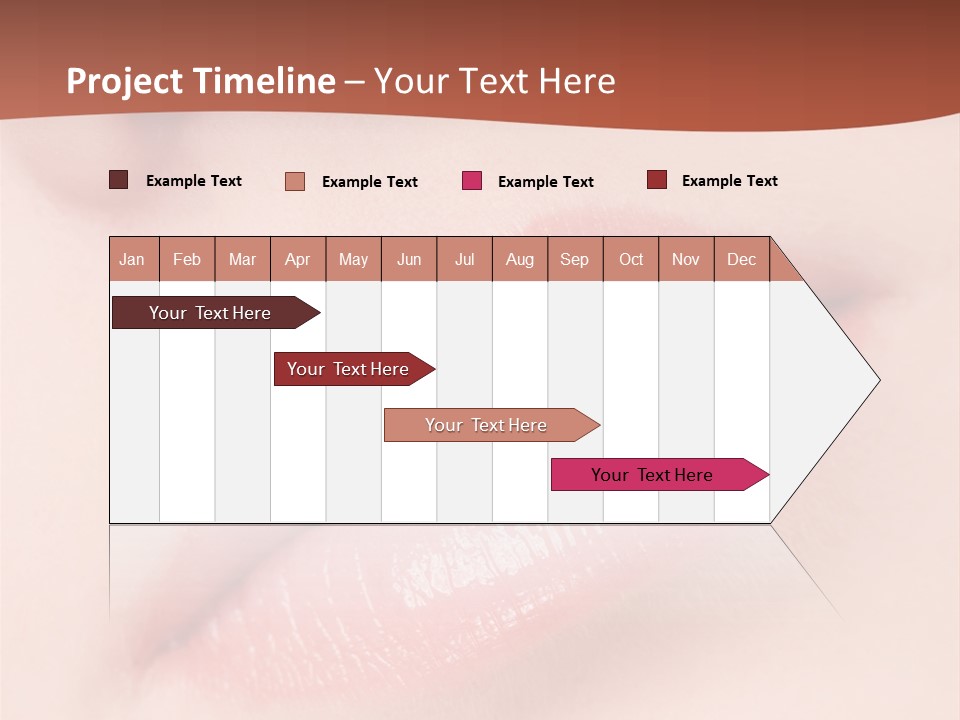 Skincare Lipstick Blush PowerPoint Template