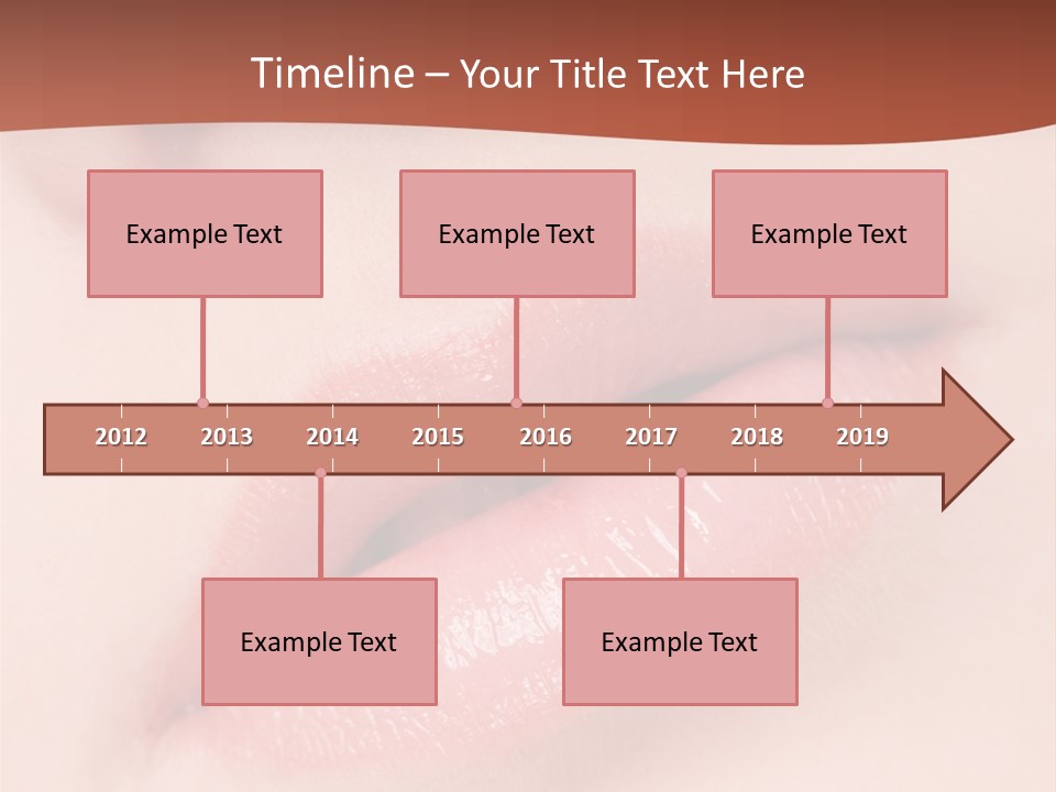 Skincare Lipstick Blush PowerPoint Template