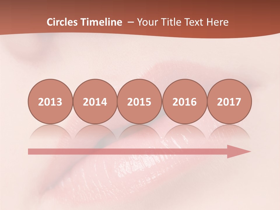 Skincare Lipstick Blush PowerPoint Template