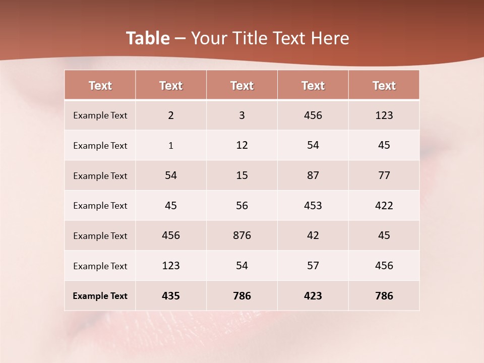 Skincare Lipstick Blush PowerPoint Template