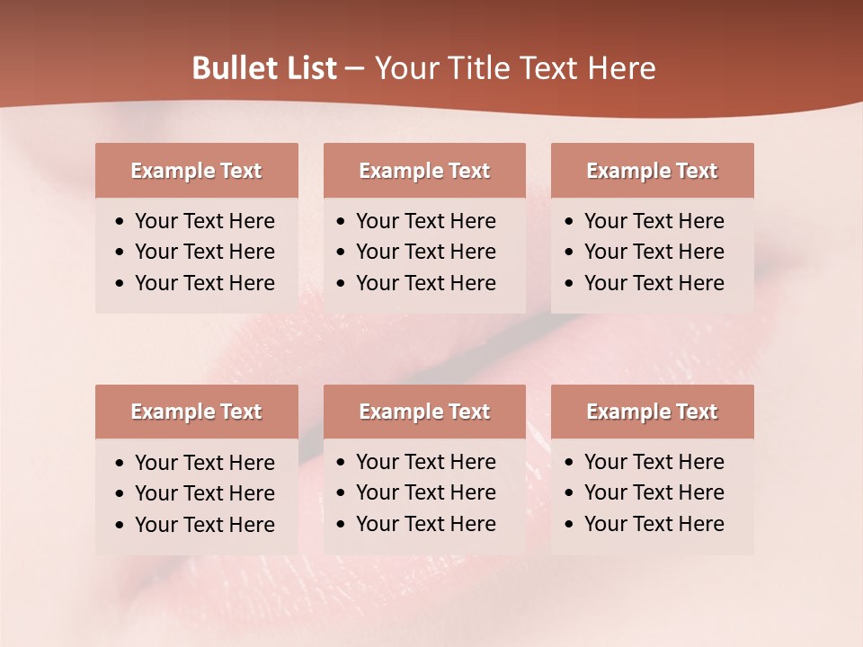 Skincare Lipstick Blush PowerPoint Template
