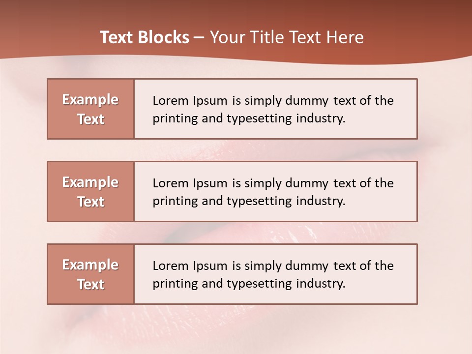 Skincare Lipstick Blush PowerPoint Template