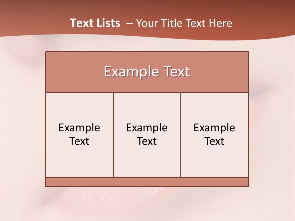 Skincare Lipstick Blush PowerPoint Template