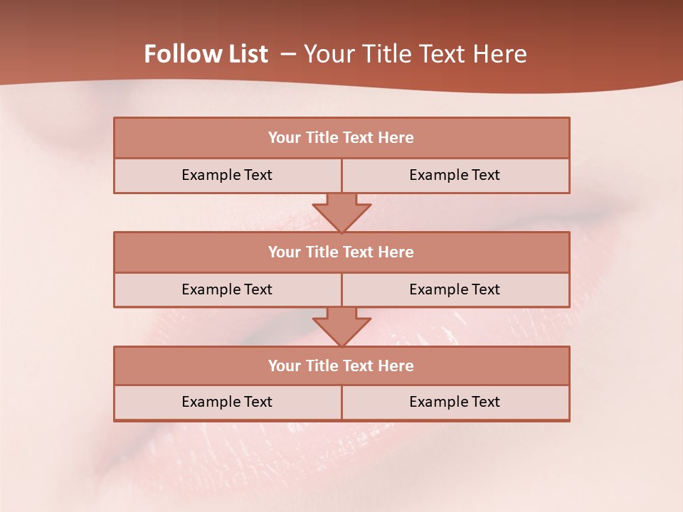 Skincare Lipstick Blush PowerPoint Template