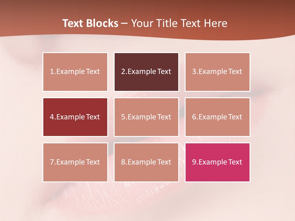 Skincare Lipstick Blush PowerPoint Template
