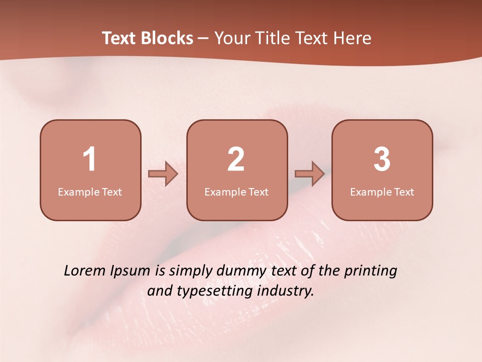 Skincare Lipstick Blush PowerPoint Template