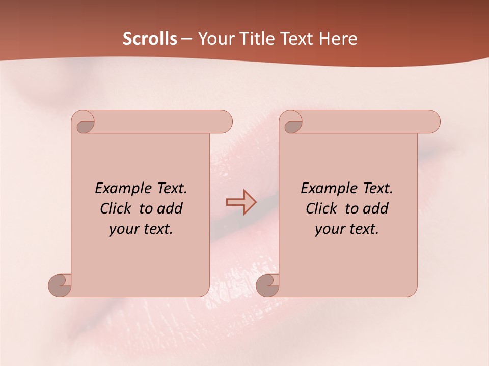 Skincare Lipstick Blush PowerPoint Template