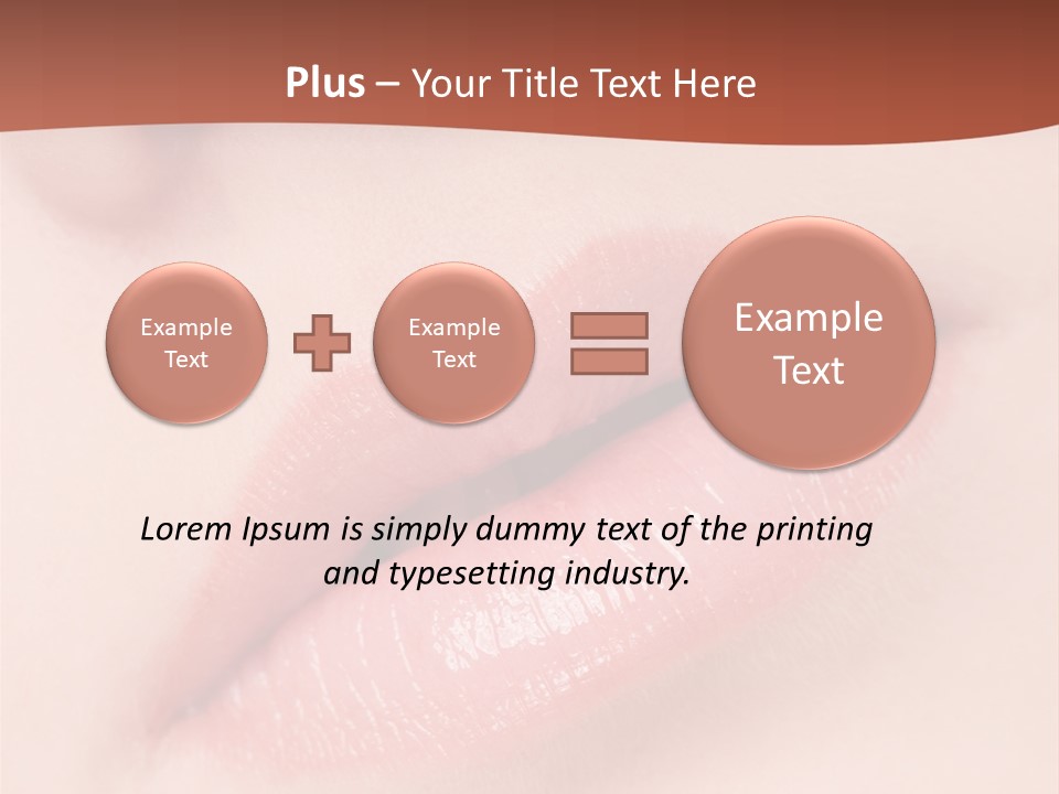 Skincare Lipstick Blush PowerPoint Template