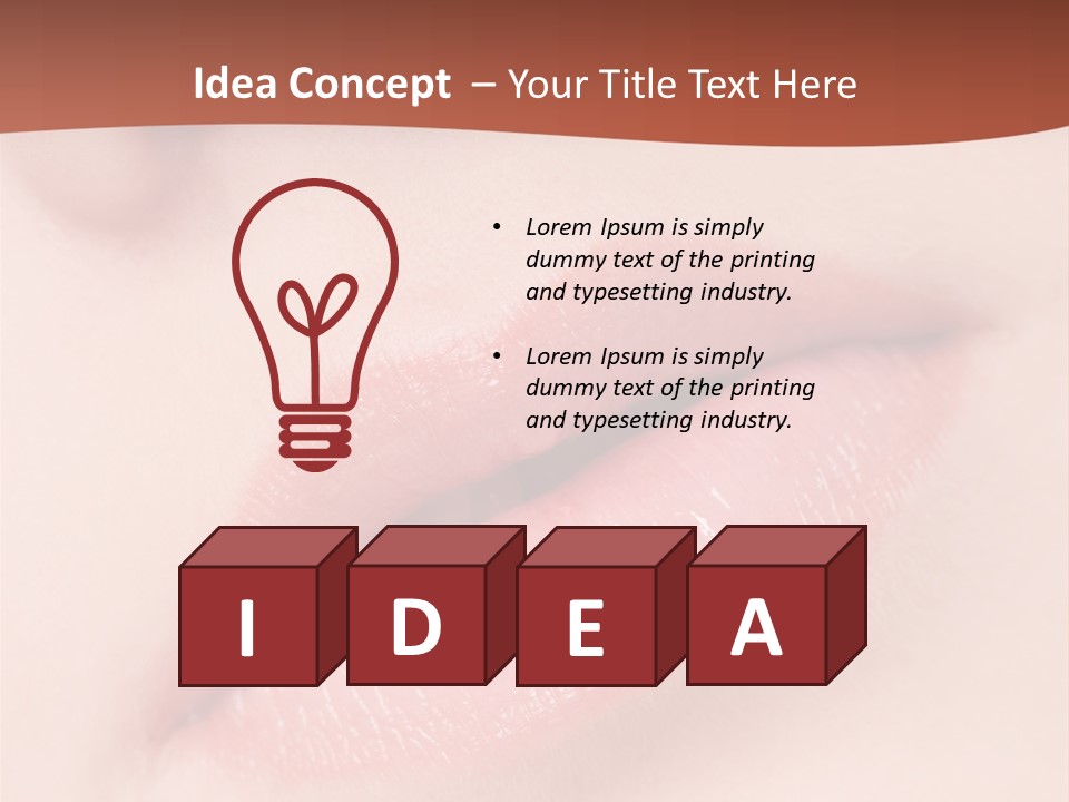 Skincare Lipstick Blush PowerPoint Template