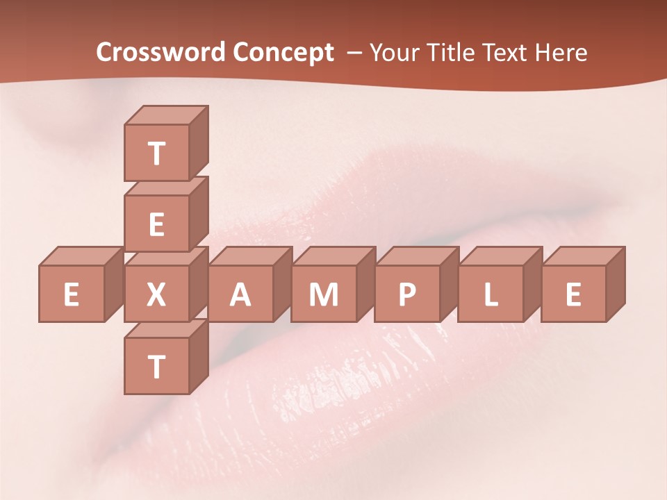 Skincare Lipstick Blush PowerPoint Template