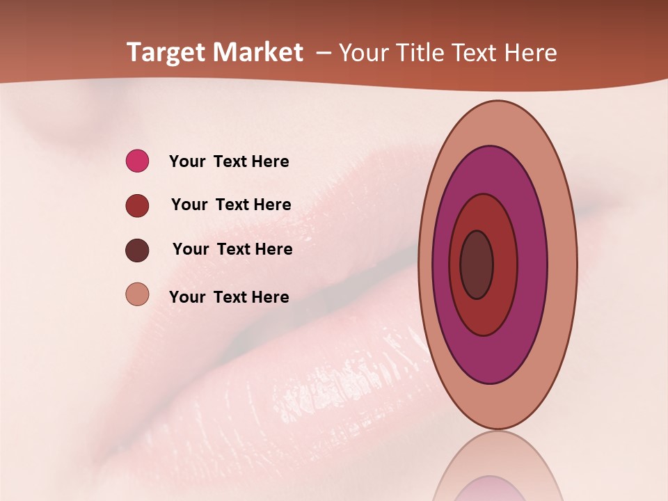 Skincare Lipstick Blush PowerPoint Template