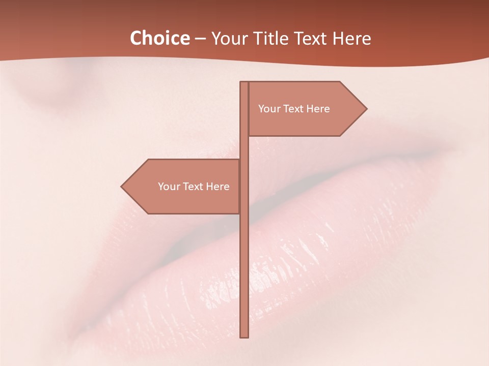 Skincare Lipstick Blush PowerPoint Template