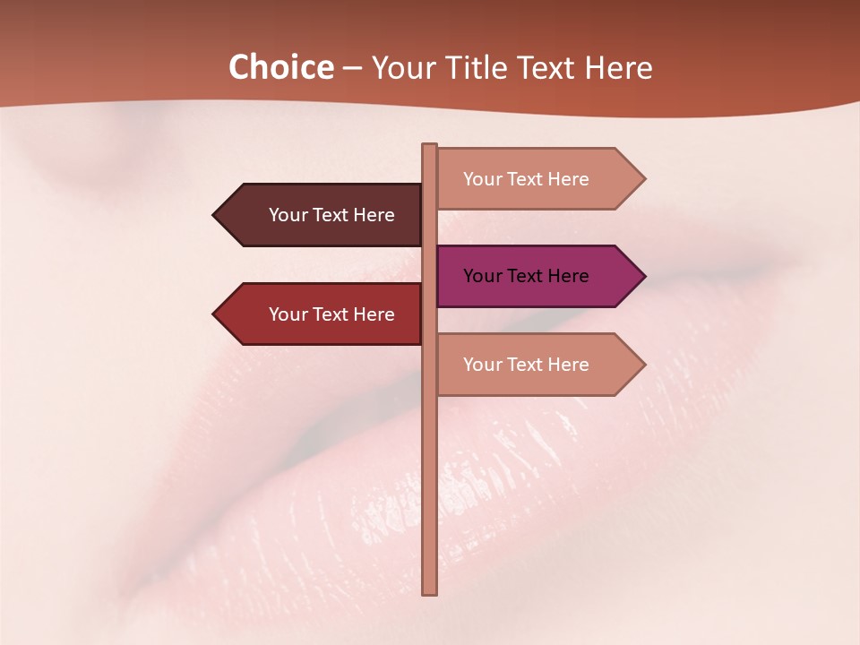 Skincare Lipstick Blush PowerPoint Template