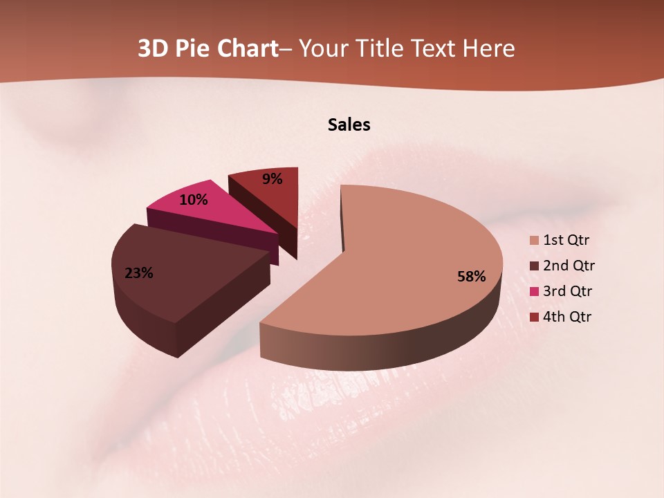 Skincare Lipstick Blush PowerPoint Template