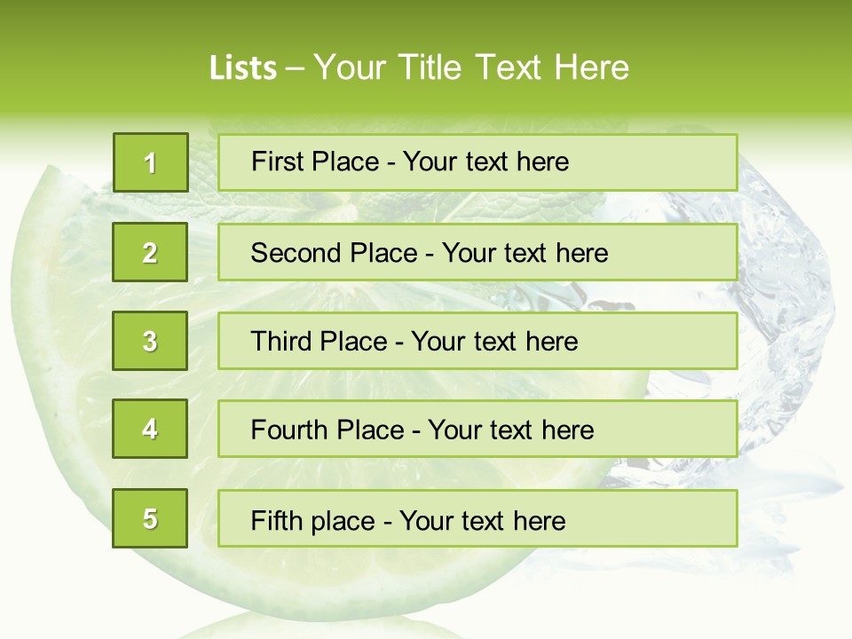 Melissa Half Lemon PowerPoint Template