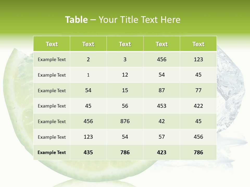 Melissa Half Lemon PowerPoint Template