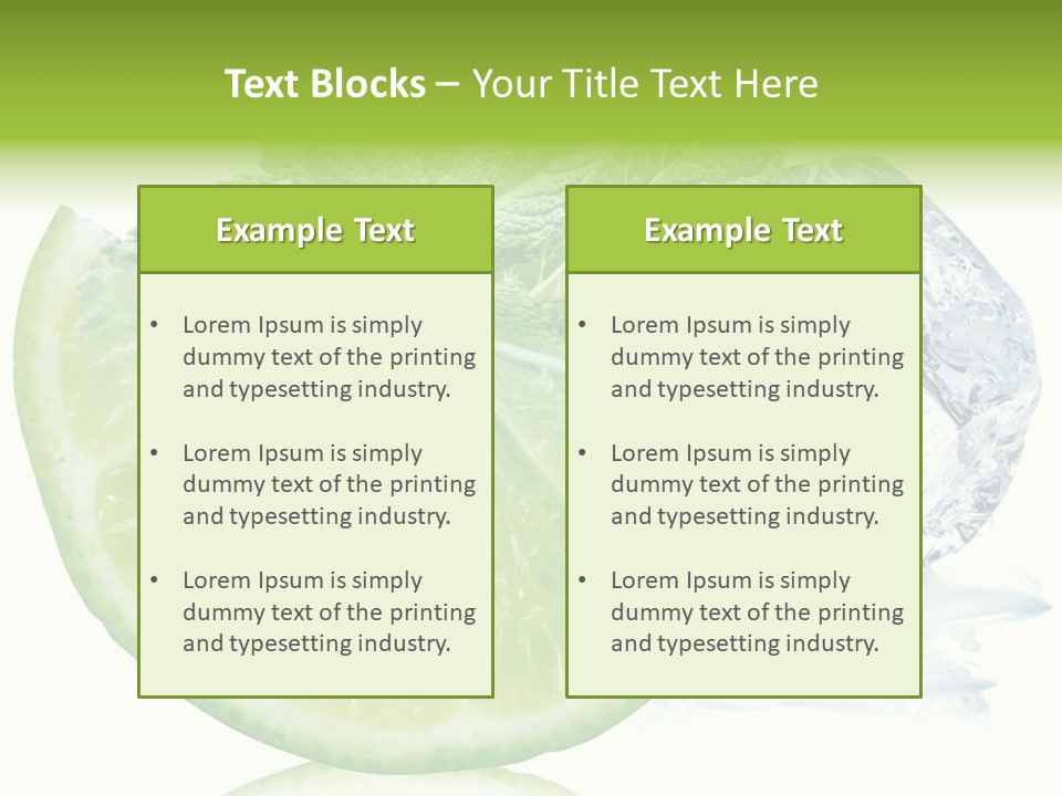 Melissa Half Lemon PowerPoint Template