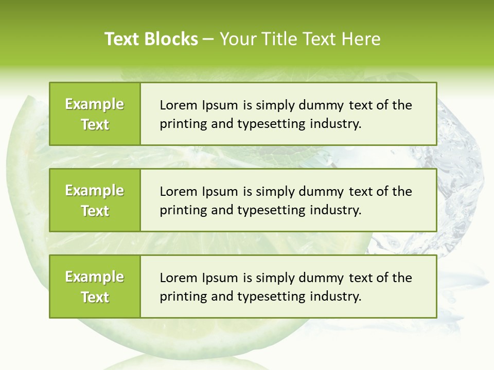 Melissa Half Lemon PowerPoint Template