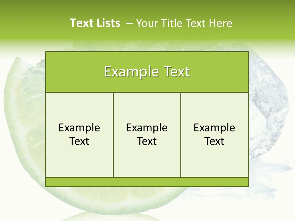 Melissa Half Lemon PowerPoint Template