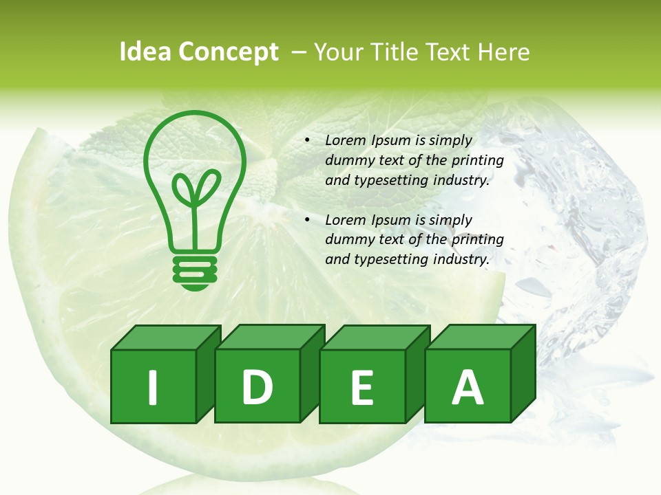 Melissa Half Lemon PowerPoint Template