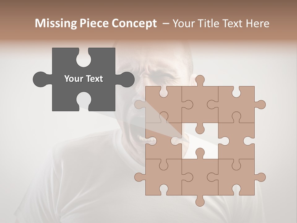 Face Negative Anger PowerPoint Template