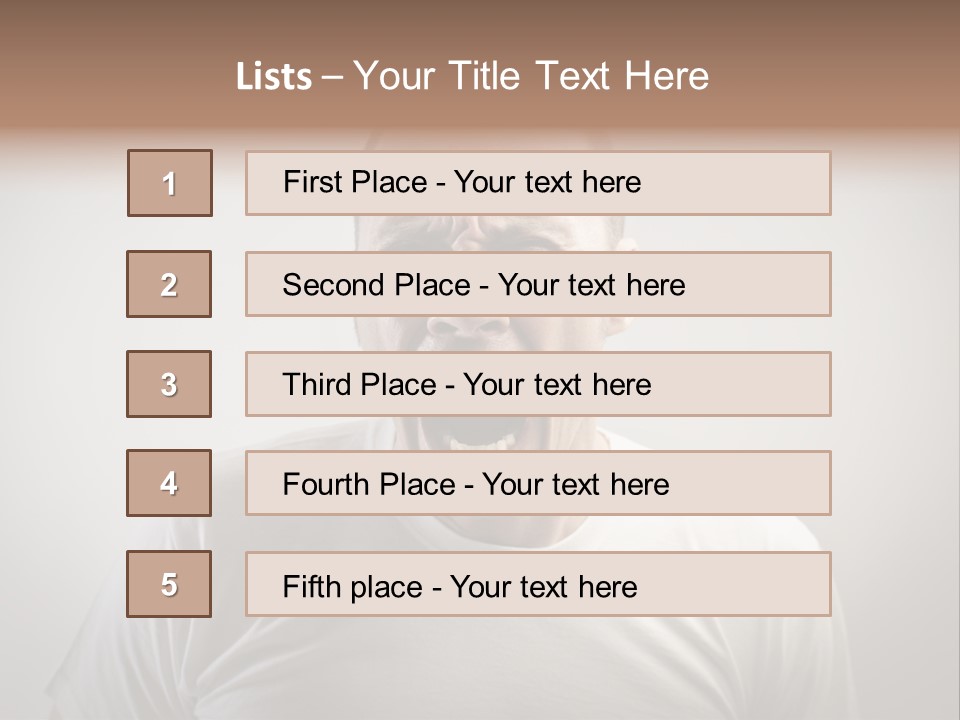 Face Negative Anger PowerPoint Template