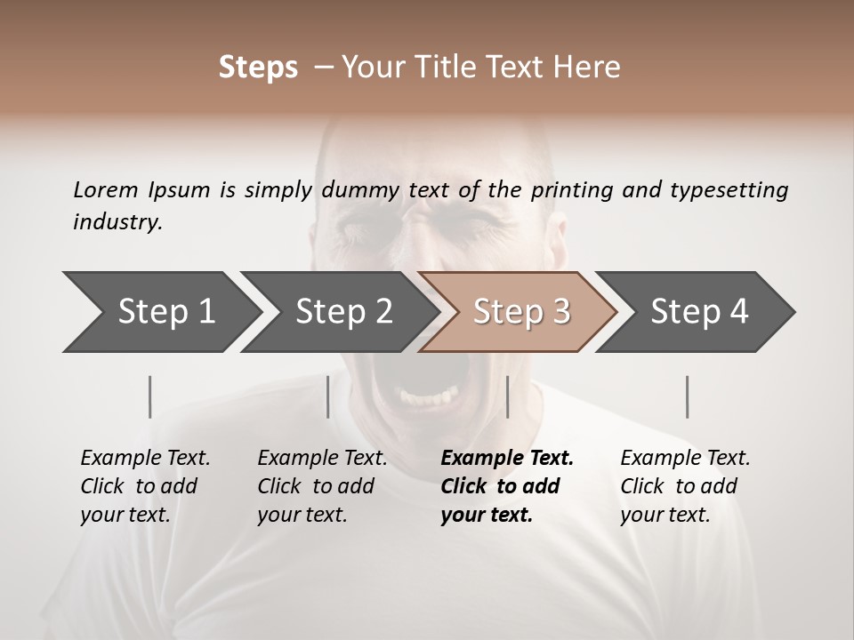 Face Negative Anger PowerPoint Template