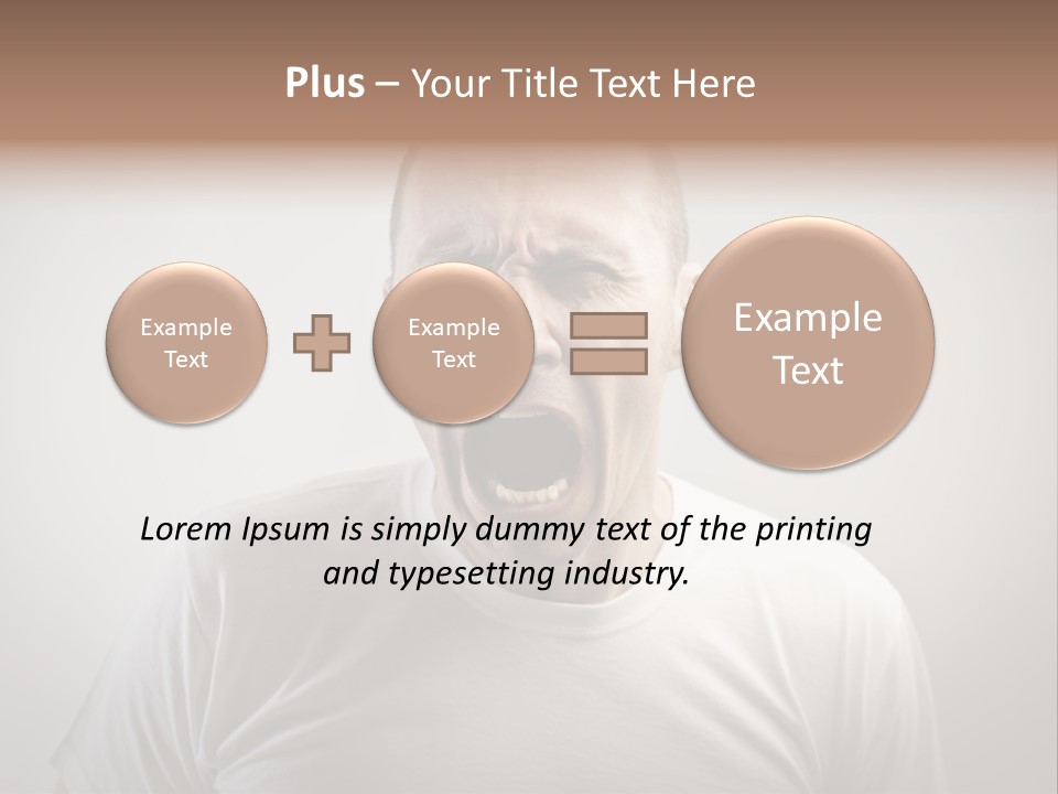 Face Negative Anger PowerPoint Template