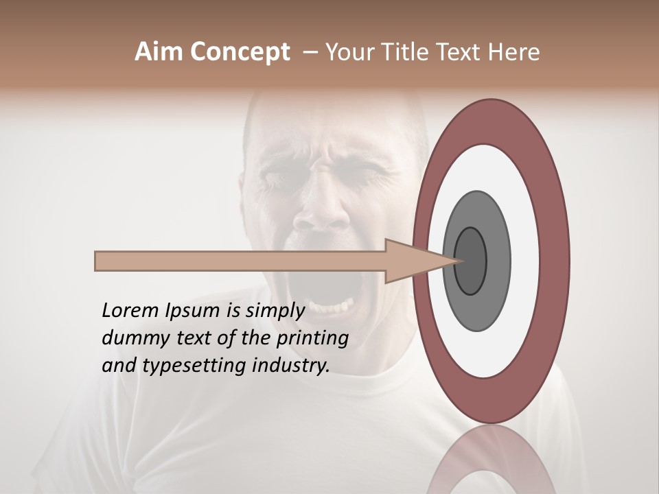 Face Negative Anger PowerPoint Template