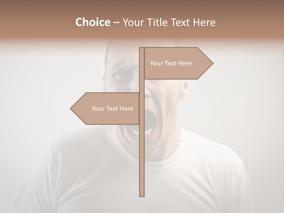 Face Negative Anger PowerPoint Template